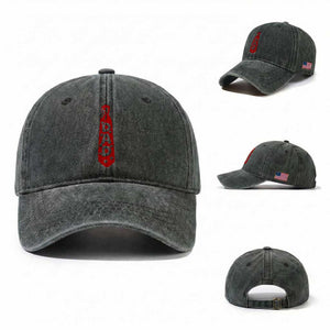Dad Tie Star Music Lover Fathers Day Washed Cotton Baseball Cap TS11 Washed Cap Universal Fit Dark Green Print Your Wear