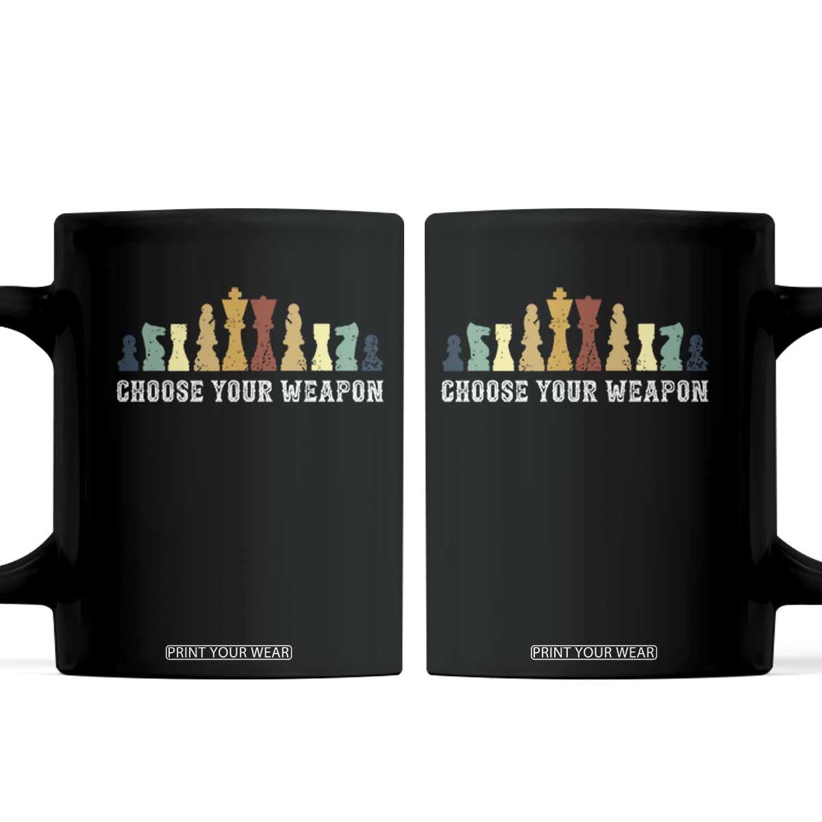 Chess Lover Coffee Mug Choose Your Weapon Retro Vintage