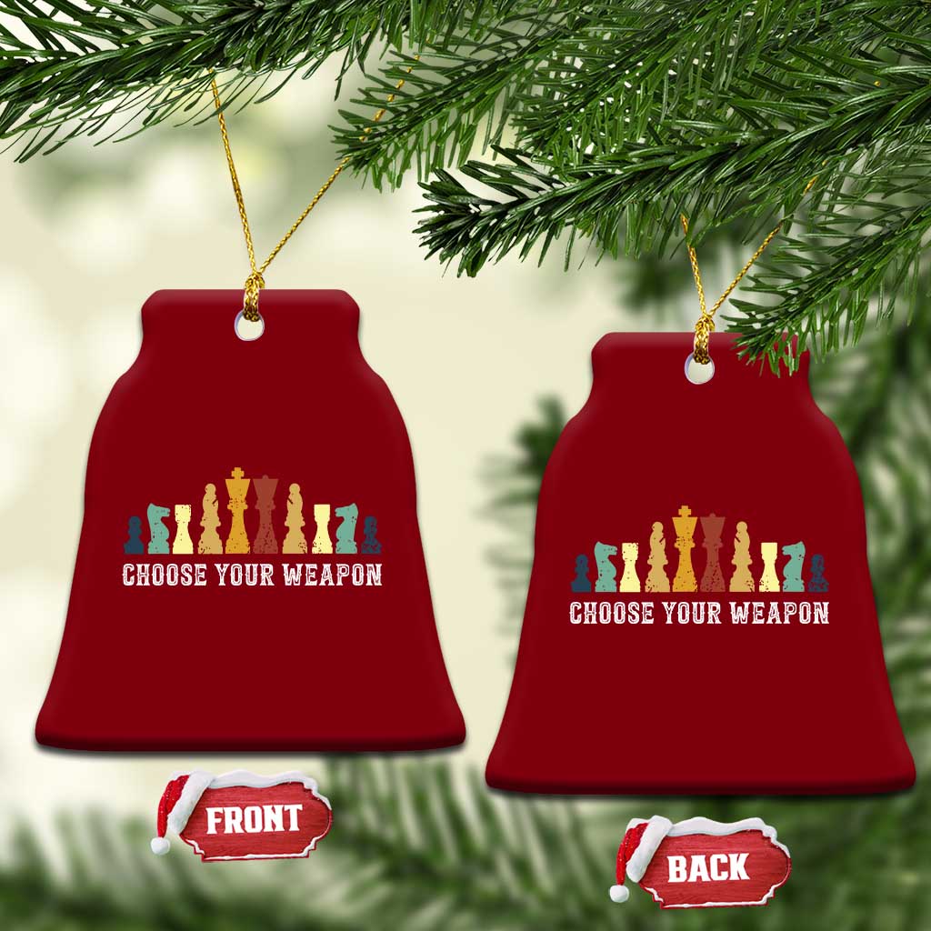 Chess Lover Ceramic Ornament Choose Your Weapon Retro Vintage TS11 Print Your Wear