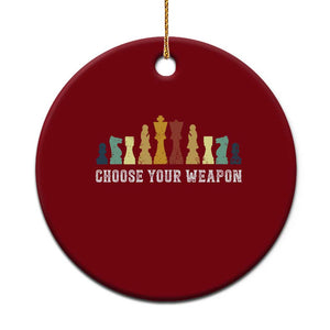 Chess Lover Ceramic Ornament Choose Your Weapon Retro Vintage TS11 1pc Red Print Your Wear