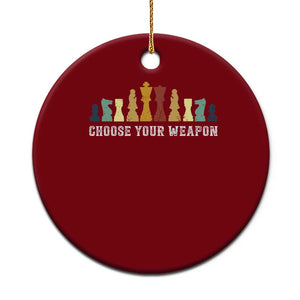 Chess Lover Ceramic Ornament Choose Your Weapon Retro Vintage TS11 1pc Red Print Your Wear