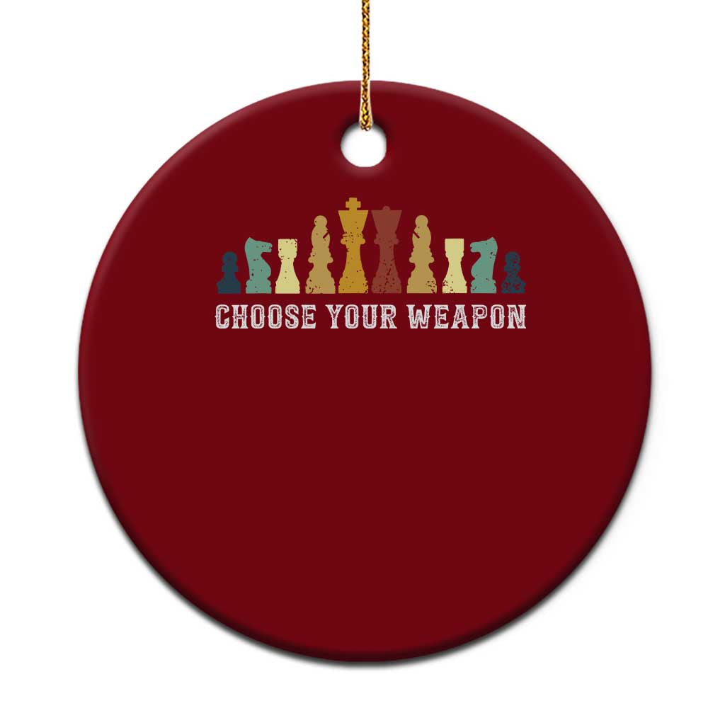 Chess Lover Ceramic Ornament Choose Your Weapon Retro Vintage TS11 1pc Red Print Your Wear