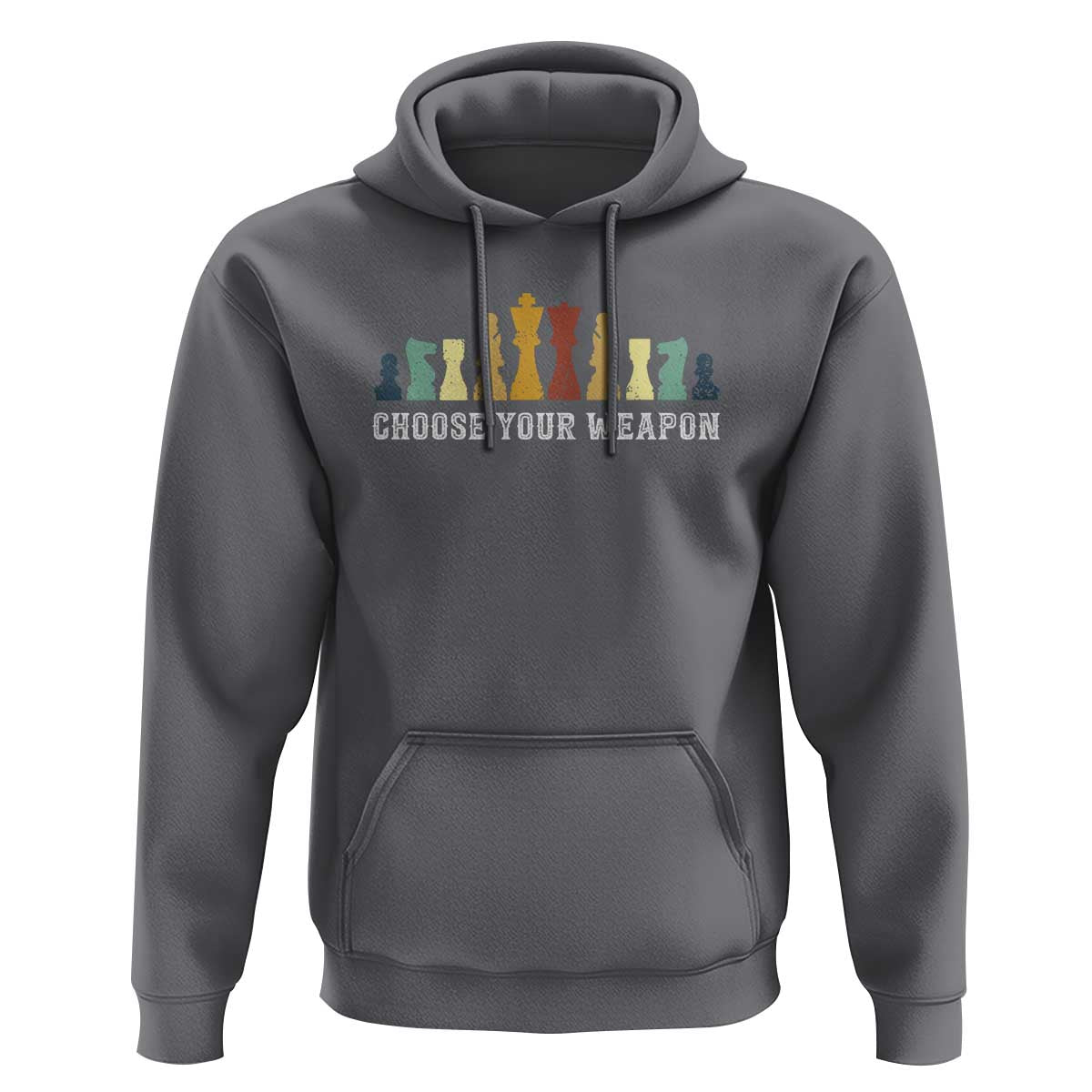 Chess Lover Hoodie Choose Your Weapon Retro Vintage TS11 Charcoal Print Your Wear