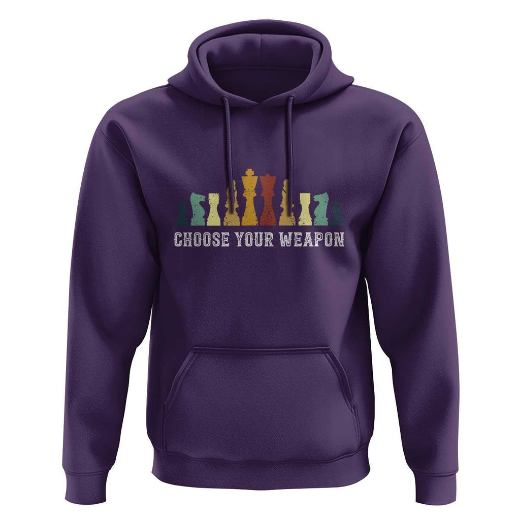 Chess Lover Hoodie Choose Your Weapon Retro Vintage TS11 Purple Print Your Wear