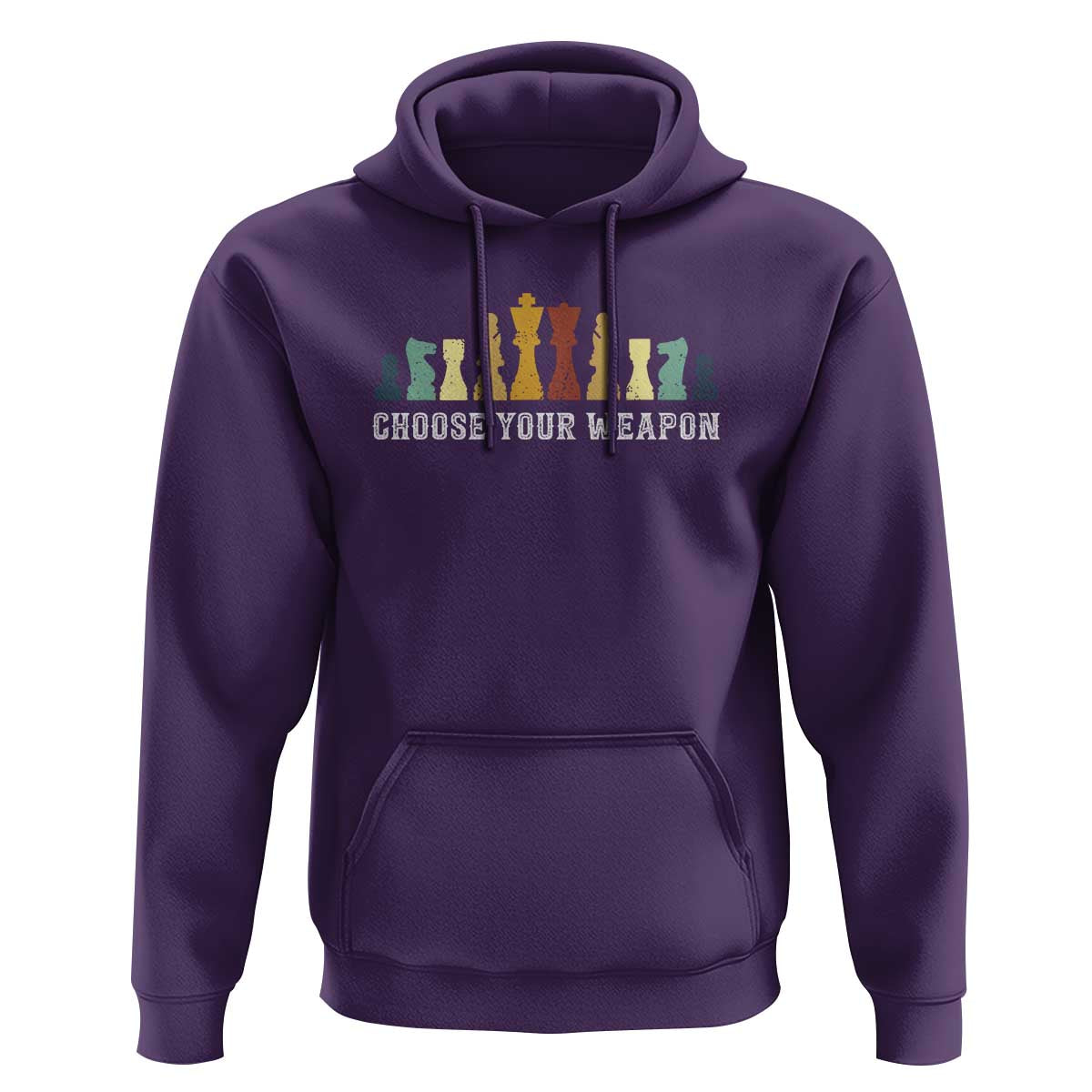 Chess Lover Hoodie Choose Your Weapon Retro Vintage TS11 Purple Print Your Wear