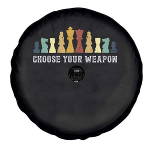 Chess Lover Spare Tire Cover Choose Your Weapon Retro Vintage