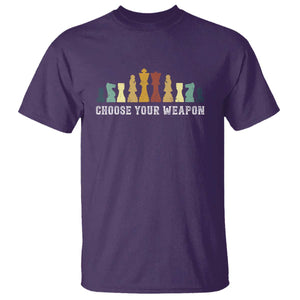 Chess Lover T Shirt Choose Your Weapon Retro Vintage TS11 Purple Print Your Wear