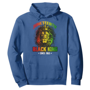 Juneteenth Black King Since 1865 Hoodie Cool Awesome Lion Flag TS11 Royal Blue Print Your Wear