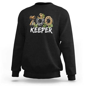 Zookeeper Sweatshirt Animals Cute Zoo Wildlife Lover TS11 Black Print Your Wear