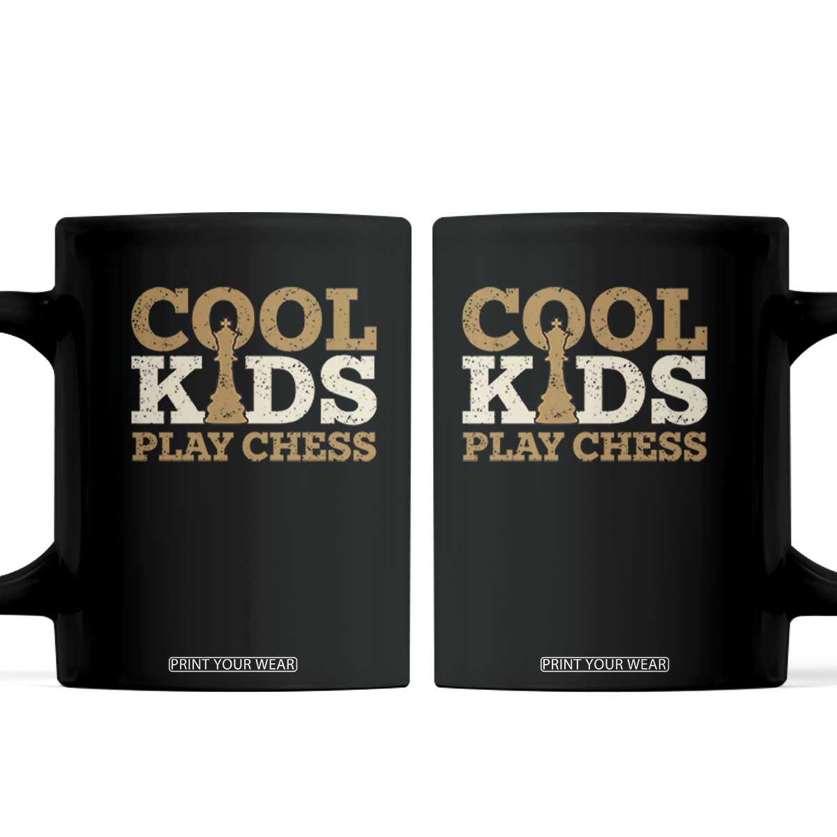 Chess Lover Coffee Mug Cool Kids Play Chess Vintage King