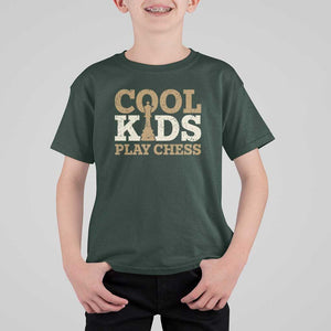 Chess Lover T Shirt For Kid Cool Kids Play Chess Vintage King TS11 Dark Forest Green Print Your Wear