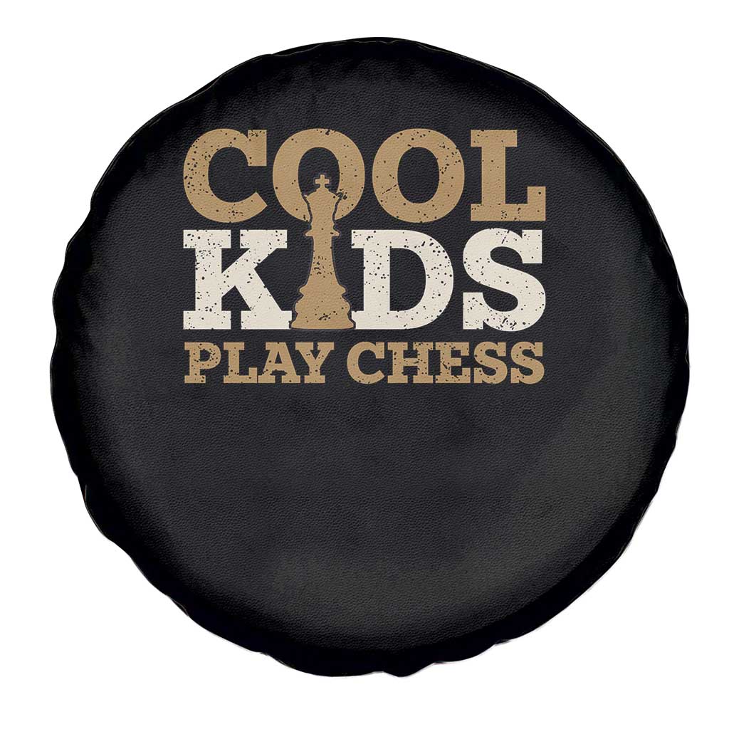 Chess Lover Spare Tire Cover Cool Kids Play Chess Vintage King