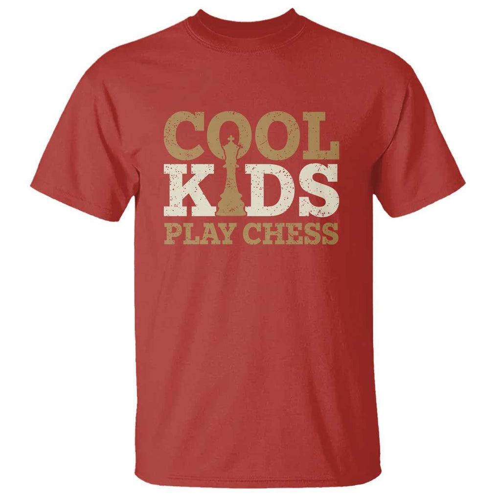 Chess Lover T Shirt Cool Kids Play Chess Vintage King TS11 Red Print Your Wear