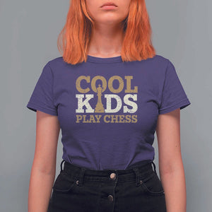 Chess Lover T Shirt For Women Cool Kids Play Chess Vintage King TS11 Purple Print Your Wear