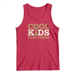 Chess Lover Tank Top Cool Kids Play Chess Vintage King