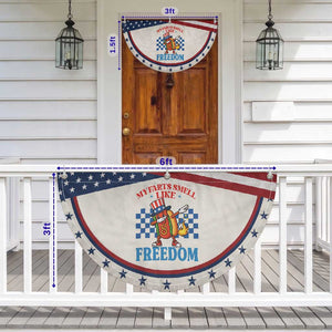Funny My Farts Smell Like Freedom Patriotic Fan Flag July 4th Hot Dog Lover