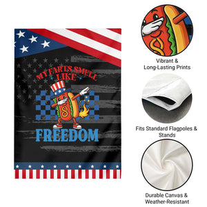 Funny My Farts Smell Like Freedom Garden Flag July 4th Hot Dog Lover TS11 Print Your Wear