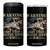 Warning May Start Talking About WWII 4 in 1 Can Cooler Tumbler American Flag Fighter Jet TS11 One Size: 16 oz Black Print Your Wear