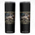 Warning May Start Talking About WWII Skinny Tumbler American Flag Fighter Jet TS11 Black Print Your Wear