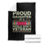 Proud Daughter Of A World War II Veteran Throw Blanket US WWII Vet TS11 Black Print Your Wear