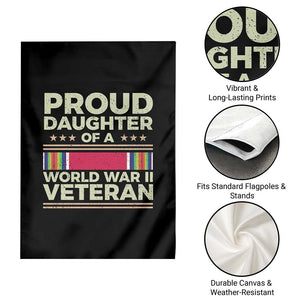 Proud Daughter Of A World War II Veteran Garden Flag US WWII Vet TS11 Print Your Wear