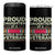 Proud Daughter Of A World War II Veteran 4 in 1 Can Cooler Tumbler US WWII Vet TS11 One Size: 16 oz Black Print Your Wear
