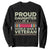 Proud Daughter Of A World War II Veteran Sweatshirt US WWII Vet TS11 Black Print Your Wear