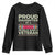 Proud Daughter Of A World War II Veteran Youth Sweatshirt US WWII Vet TS11 Black Print Your Wear