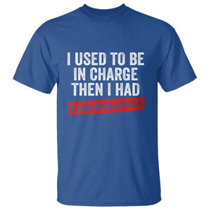 I Used To Be In Charge Then I Had A Granddaughter T Shirt Funny Girl Grandpa Father's Day TS11 Royal Blue Print Your Wear
