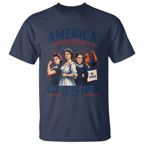 America Celebrating 250 Years Of Rejecting Kings 4th of July T Shirt