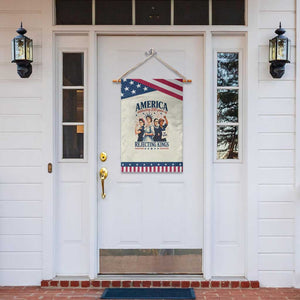 America Celebrating 250 Years Of Rejecting Kings 4th of July Patriotic Garden Flag