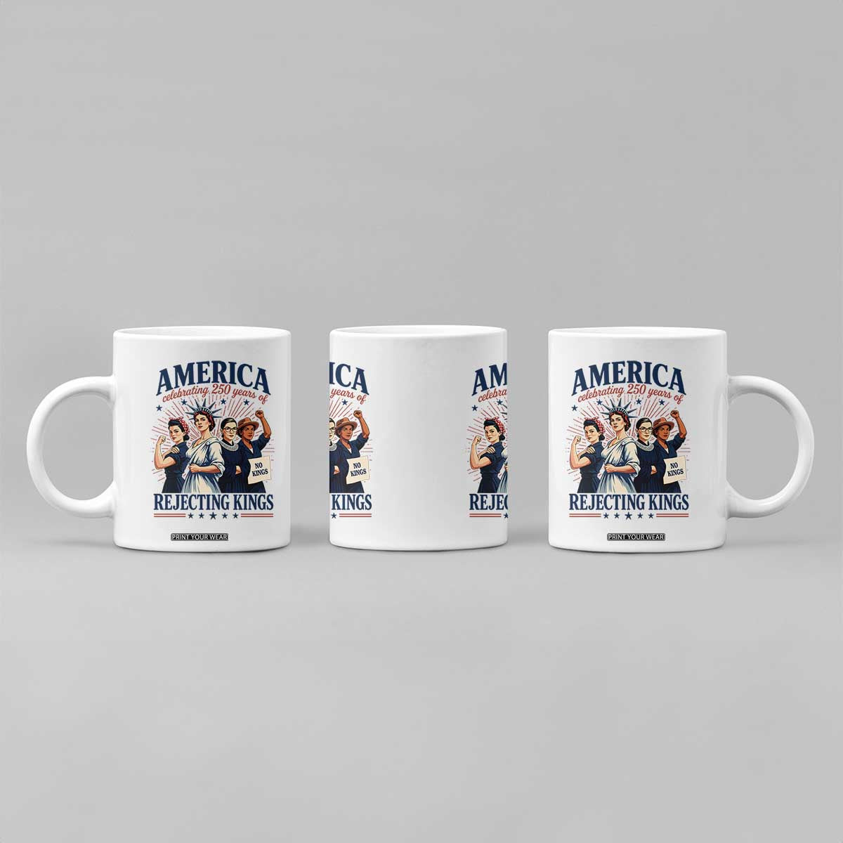 America Celebrating 250 Years Of Rejecting Kings 4th of July Coffee Mug