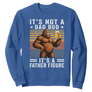 It Is Not A Dad Bod It Is A Father Figure Sweatshirt Funny Beer Bigfoot Dad Father's Day TS11 Royal Blue Print Your Wear