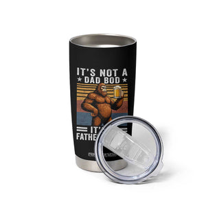 It Is Not A Dad Bod It Is A Father Figure Tumbler Cup Funny Beer Bigfoot Dad Father's Day