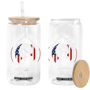 It Is Only Treason If You Lose George Washington Glass Can Funny 4th of July