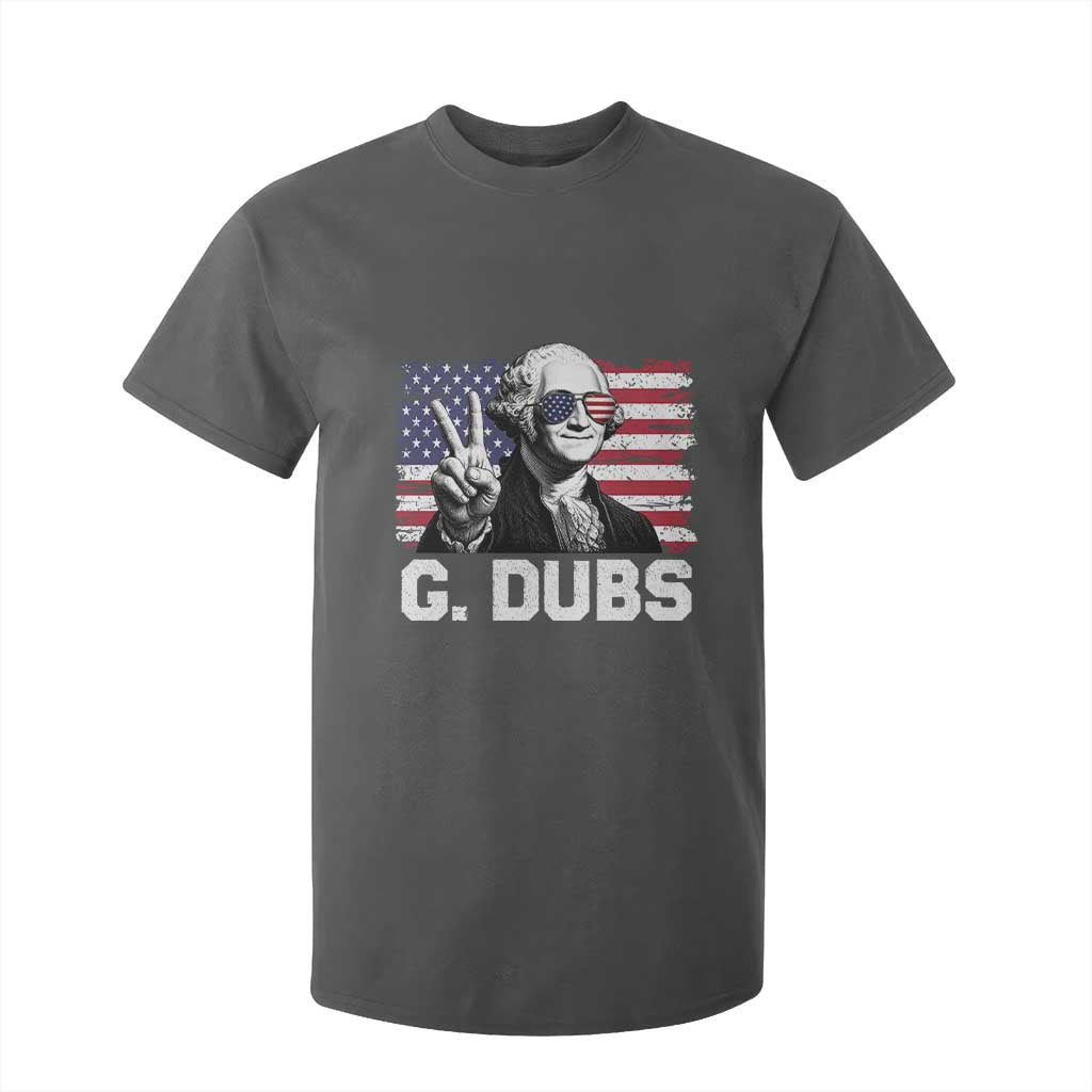 G Dubs George Washington Funny 4th Of July T Shirt For Kid Vintage American Flag