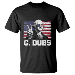 G Dubs George Washington Funny 4th Of July T Shirt Vintage American Flag