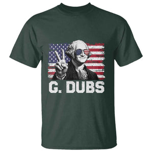 G Dubs George Washington Funny 4th Of July T Shirt Vintage American Flag