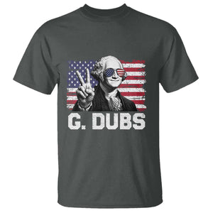 G Dubs George Washington Funny 4th Of July T Shirt Vintage American Flag