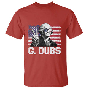 G Dubs George Washington Funny 4th Of July T Shirt Vintage American Flag