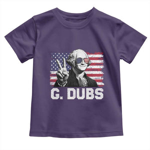 G Dubs George Washington Funny 4th Of July Toddler T Shirt Vintage American Flag