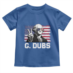 G Dubs George Washington Funny 4th Of July Toddler T Shirt Vintage American Flag