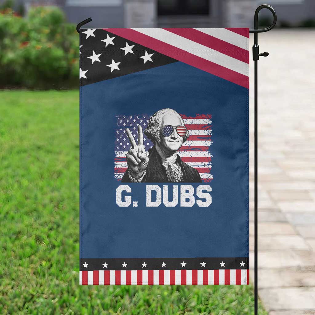 G Dubs George Washington Funny 4th Of July Patriotic Garden Flag Vintage American Flag