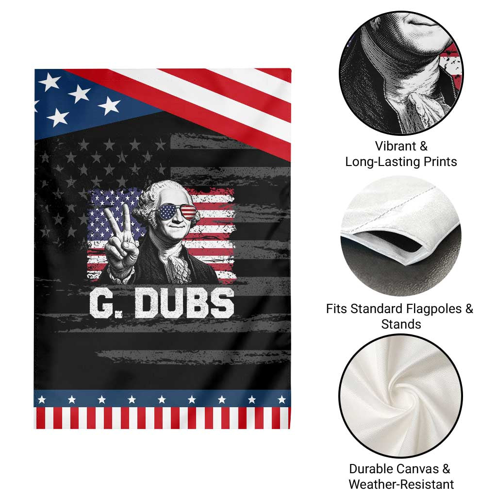 G Dubs George Washington Funny 4th Of July Patriotic Garden Flag Vintage American Flag
