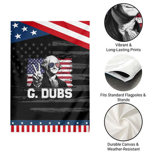 G Dubs George Washington Funny 4th Of July Patriotic Garden Flag Vintage American Flag