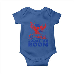 Today We Boom 4th of July Bald Eagle Fireworks Baby Onesie