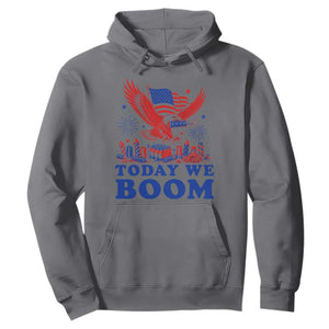 Today We Boom 4th of July Bald Eagle Fireworks Hoodie