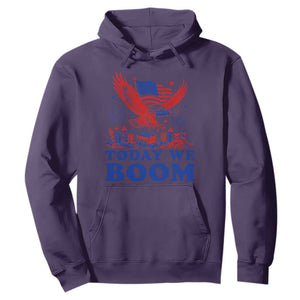 Today We Boom 4th of July Bald Eagle Fireworks Hoodie