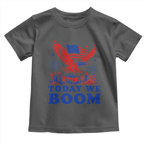 Today We Boom 4th of July Bald Eagle Fireworks Toddler T Shirt