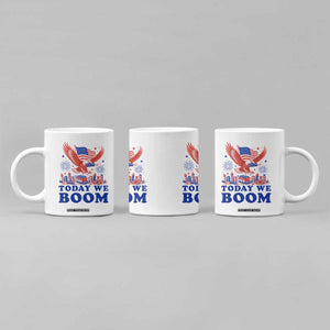 Today We Boom 4th of July Bald Eagle Fireworks Coffee Mug